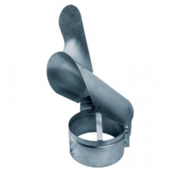 SOMBRERETE GIRATORIO VITRIFICADO NEGRO 110mm