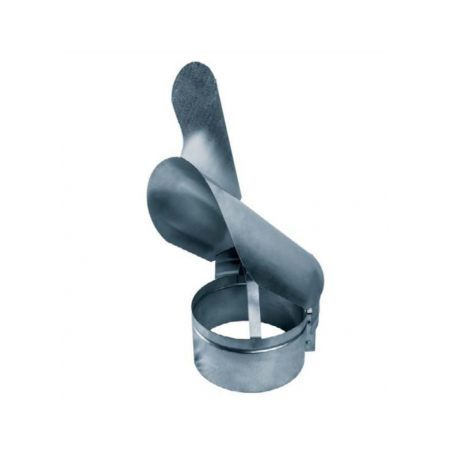 SOMBRERETE GIRATORIO VITRIFICADO NEGRO 110mm