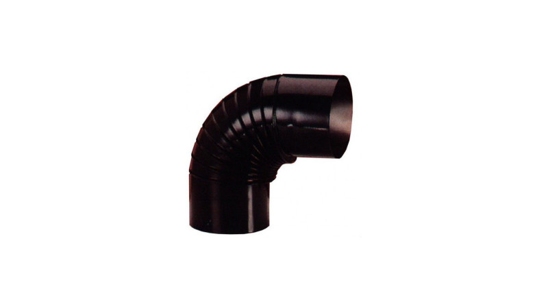 CODO ESTUFA VITRIFICADO NEGRO 200mm 90º CODO ESTUFA VITRIFICADO NEGRO 200mm 90º