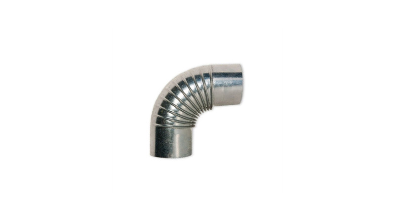 CODO ESTUFA GALVANIZADO 200mm 90º (0.8mm) CODO ESTUFA GALVANIZADO 200mm 90º (0.8mm)