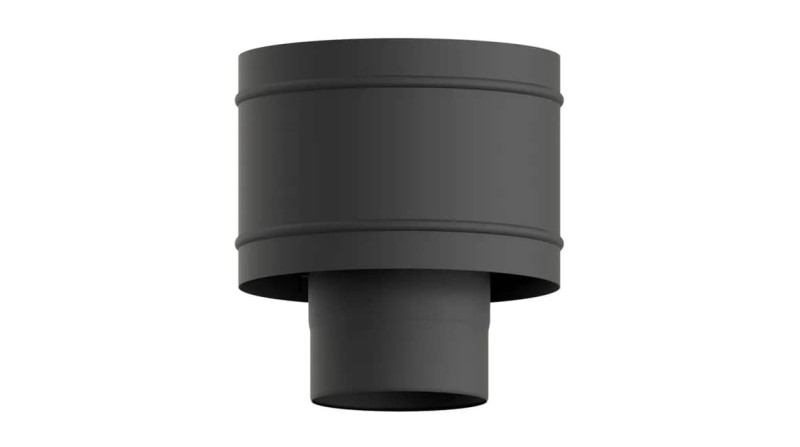 SOMBRERETE ANTIRREVOCANTE VITRIFICADO NEGRO 80mm SOMBRERETE ANTIRREVOCANTE VITRIFICADO NEGRO 80mm