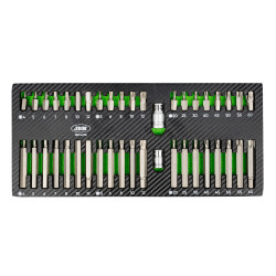 ESTUCHE 42PZS PARA TORNILLOS HEX , 12 CANTOS Y TORX JBM