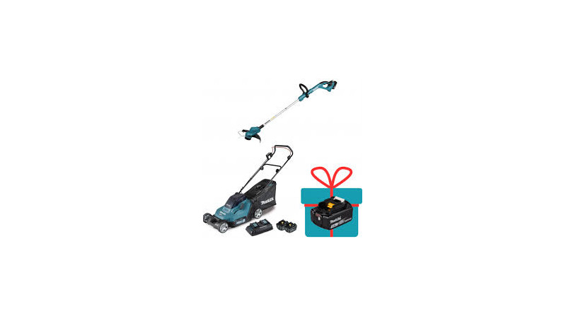 PACK CORTACESPED + DESBROZADORA 18V MAKITA