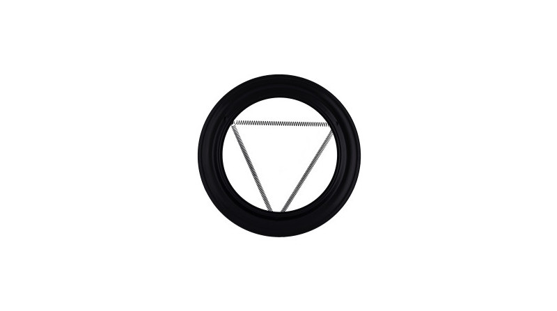 PLAFON ESTUFA VITRIFICADO NEGRO 200mm - Suministros Cámara