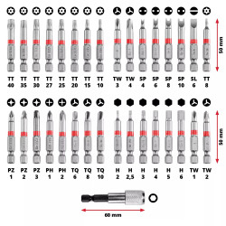 JUEGO DE 33 PUNTAS LARGAS SURTIDAS - SUMINISTROS CAMARA