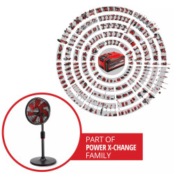 VENTILADOR GIRATORIO GE-CF 18/320 P Li-Solo EINHELL - SUMINISTROS CAMARA