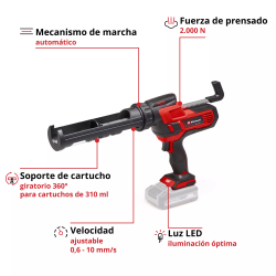 PISTOLA SILICONA TE-SG 18/28 LI-SOLO EINHELL - SUMINISTROS CAMARA