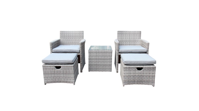 CONJUNTO sillones RATTAN con REPOSAPIES CONJUNTO sillones RATTAN con REPOSAPIES