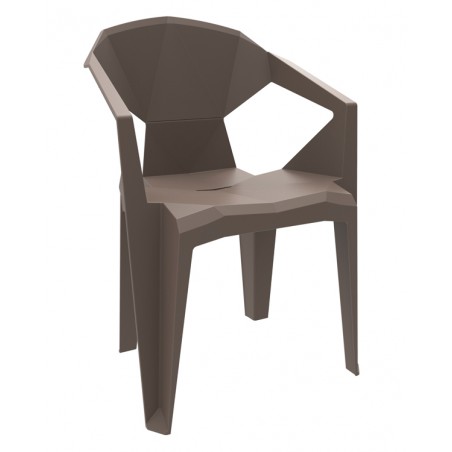 SILLON RESINA CHOCOLATE DELTA