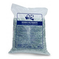 VIDRIO FILTRANTE PISCINA 20kg 0,6-1,2mm - SUMINISTROS CAMARA