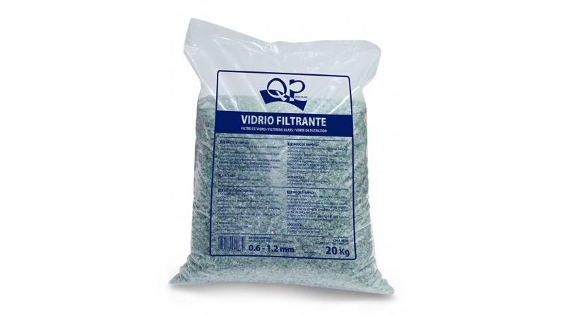 VIDRIO FILTRANTE PISCINA 20kg 0,6-1,2mm - SUMINISTROS CAMARA