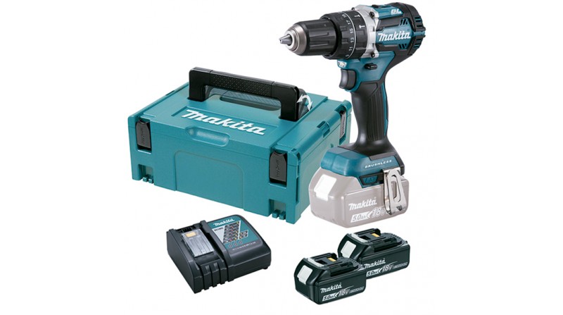 TALADRO PERCUTOR COMBINADO BL 18V 5.0Ah MAKITA - SUMINISTROS CAMARA