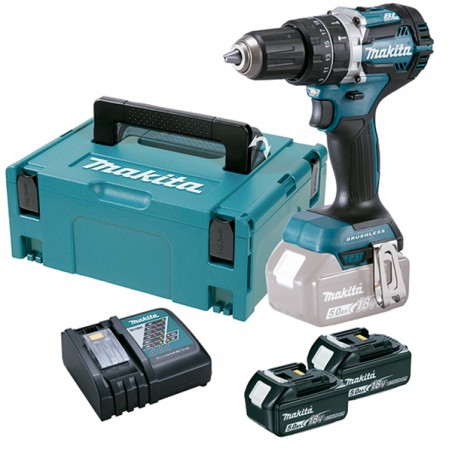 TALADRO PERCUTOR COMBINADO BL 18V 5.0Ah MAKITA - SUMINISTROS CAMARA