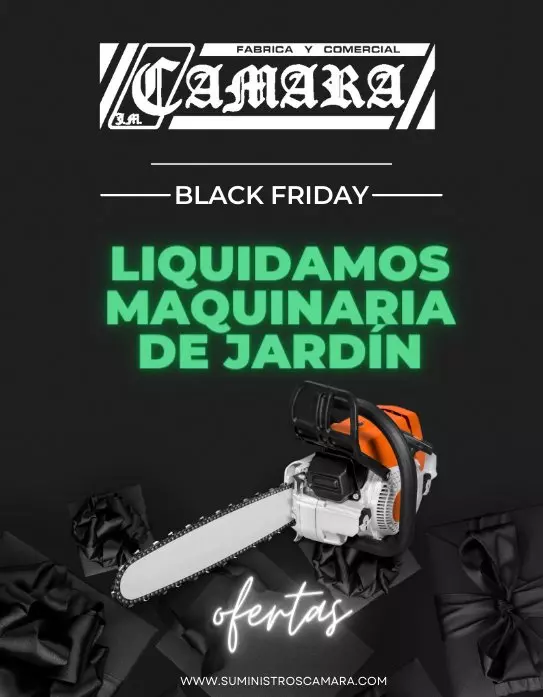 Black Friday en Suministros Cámara, productos para jardín y huerta